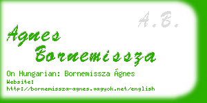 agnes bornemissza business card