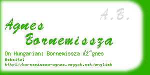 agnes bornemissza business card